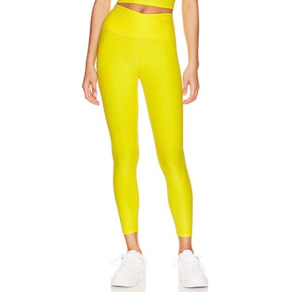 Beyond Yoga Neon Yellow High-Waist Leggings
